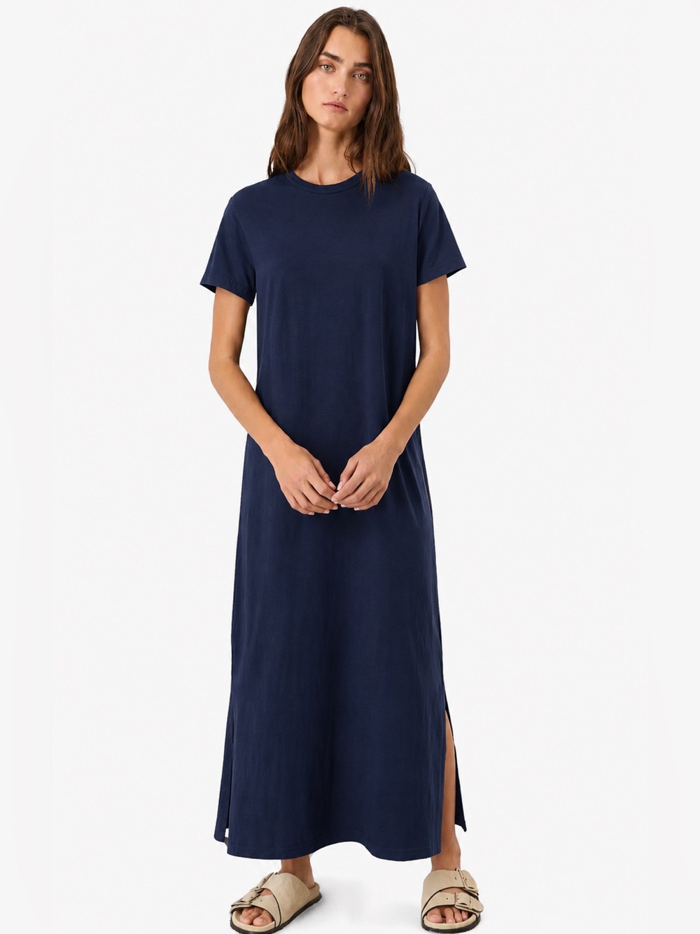 PACT ORGANIC COTTON MAXI TEE DRESS